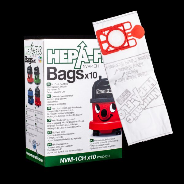 Numatic NMV-1CH HEPA Vacuum Bags 10 Pack – small